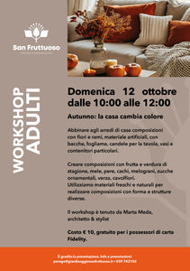 12 OTTOBRE WORKSHOP BAMBINI - AUTUNNO, LA CASA CAMBIA COLORE